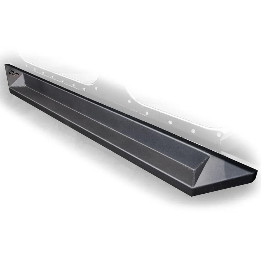 0718 Wrangler Rock Slider Step Matt Black 4DR Plated Steel