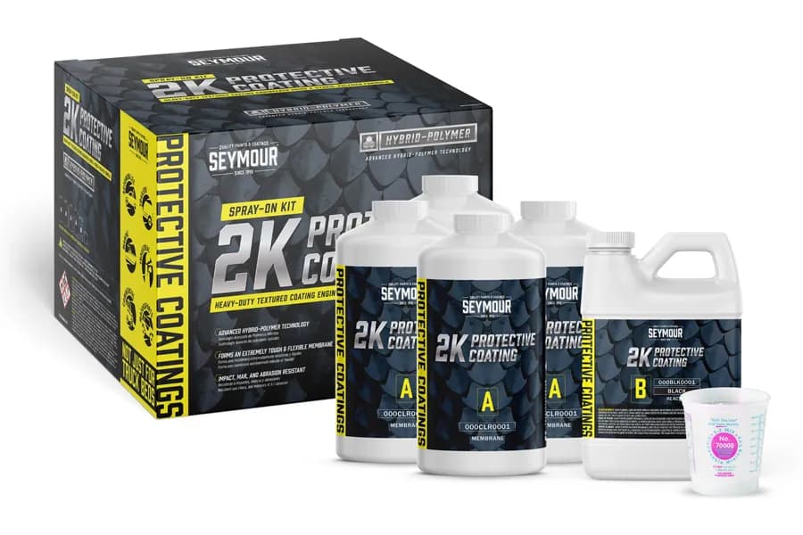 Seymour Paint 2K Protective Coating Spray-On Kit, Bedliner - Black