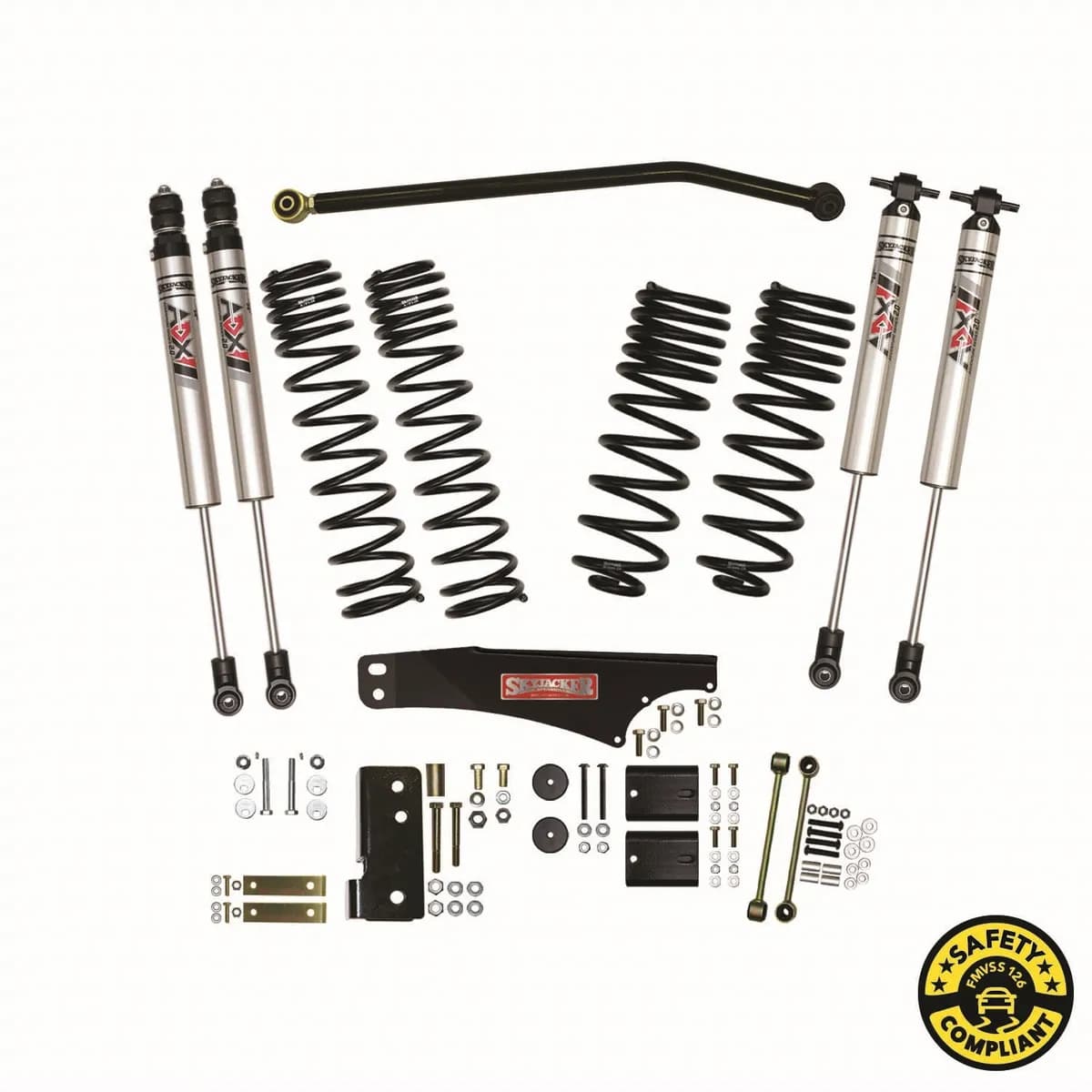 0718 Wrangler JK 4wd/Rwd 3.5 In. Suspension Lift Kit w/ Adx M2.0 Aluminum Monot