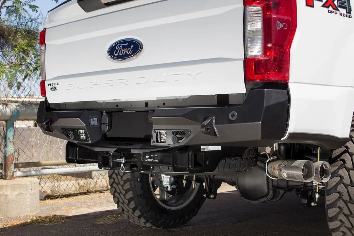 1719 F250/F350 Super Duty Stealth Fighter Rear Bumper Hammer/Satin Black