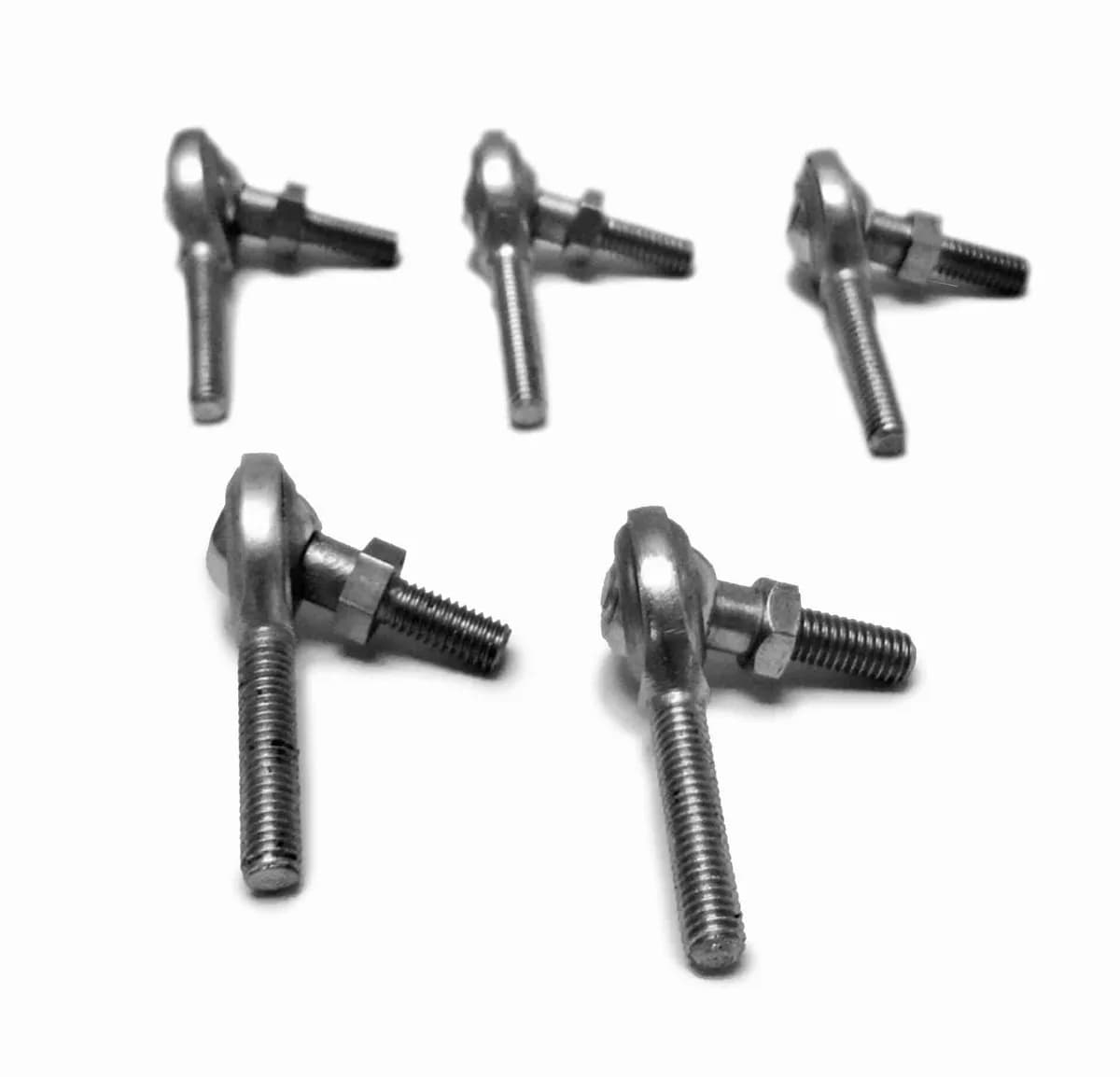 Steinjäger Inch Male Rod Ends 3/8-24 LH Studded Chrome Moly Housing, Nylon Race 5 Pack