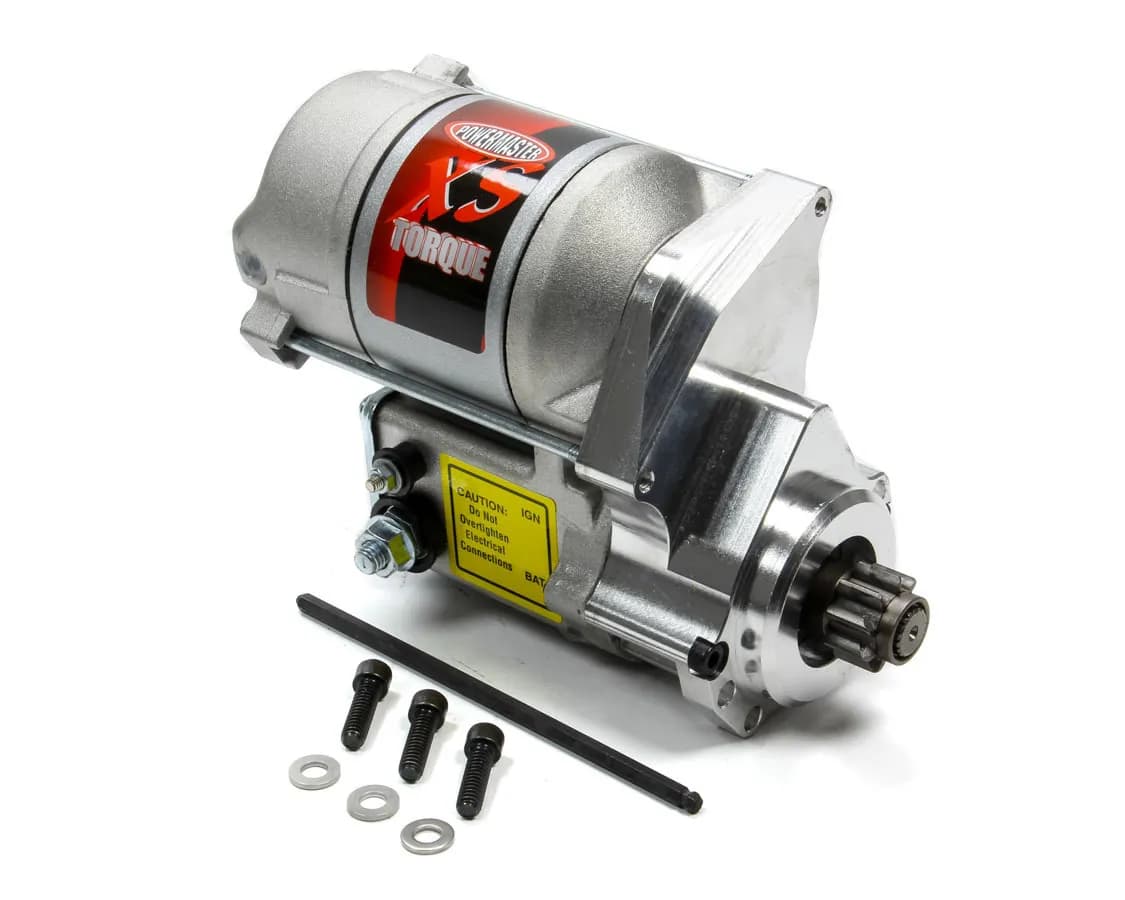 XS Torque Starter; Circle Track; For Quarter Master Bellhousing Mounting CCW; Natural Finish;