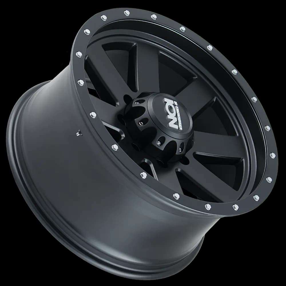Cast Aluminum Wheels 134 MB 18x10 Black Beadlock Matte Black 6 On 135 Bolt Pattern -19 Offset ION Wheels