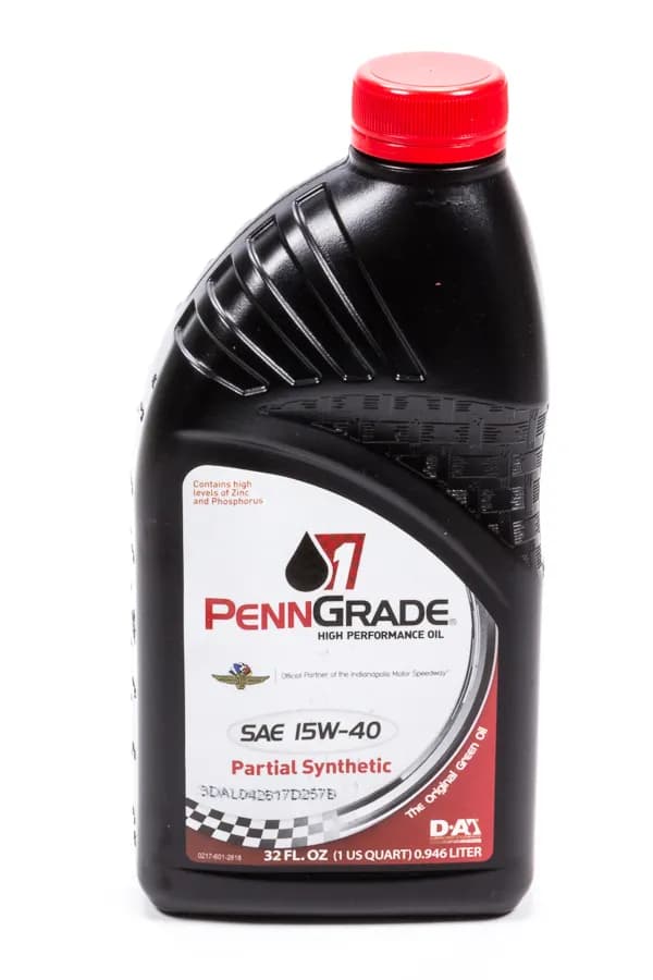 PennGrade 1 Synthetic Blend High Perf Oil SAE 15W40 3 Gal Qt Case