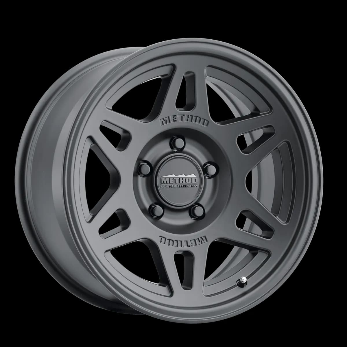 Aluminum Wheels 17x8.5 Bead Grip MR706 Bolt Pattern 5 On 127 Offset 0 Black BK Method