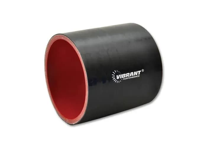 Straight Hose Coupler; 2.25 in. ID; 3 in. Length; 57 PSI Maximum Operating Pressure; 0.2 in. Wall Thickness; Black;