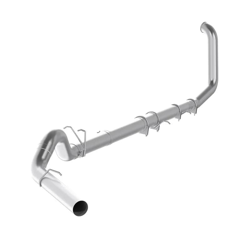 Armor Lite Turbo Back Exhaust System; 5in; Incl. 4 in. Turbo Down Pipe/Adapter/Ext. Pipes/Muffler DeletePipe/Over Axle Pipe; No Tip Incl.; Single Side Exit; OffRoad; Aluminized;