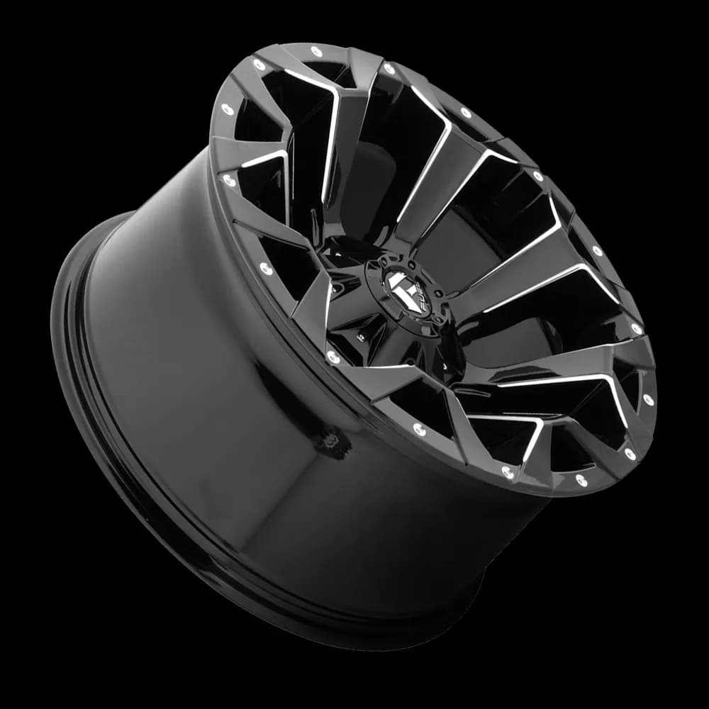 Aluminum Wheels 17X8.5 Assault D546 6 On 120 Matte Black Milled 67 Bore 14 Offset 8 Spoke Fuel Off Road Wheels
