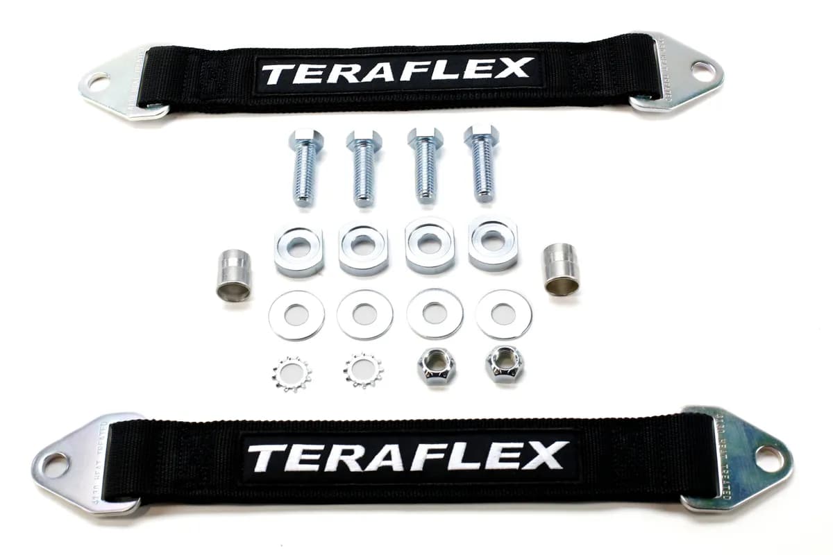 Limit Strap Kit JK Front Pair 15.5in Straps With Hardware