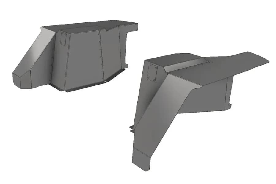 Motobilt High Clearance Rear Inner Fender Kit - JK 4dr