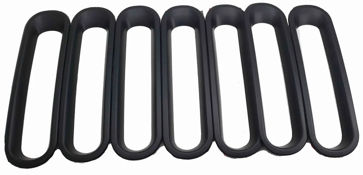 Steinjäger Exterior Accessories Wrangler JK 2007-2018 Grill Inserts Black Plastic