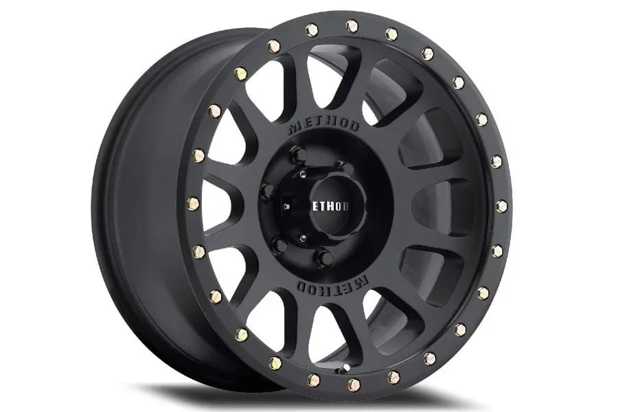 Aluminum Wheels 18x9 NV MR305 Bolt Pattern 6 On 139.7 Offset 0 Lip Size 1.34 Matte Black MB Method