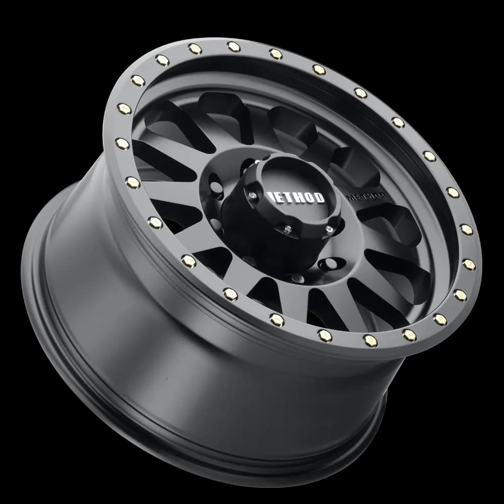 Aluminum Wheels 20x10 Double Standard MR304 Bolt Pattern 8 On 165.1 Offset -18 Lip Size 3.9 Matte Black MB Method