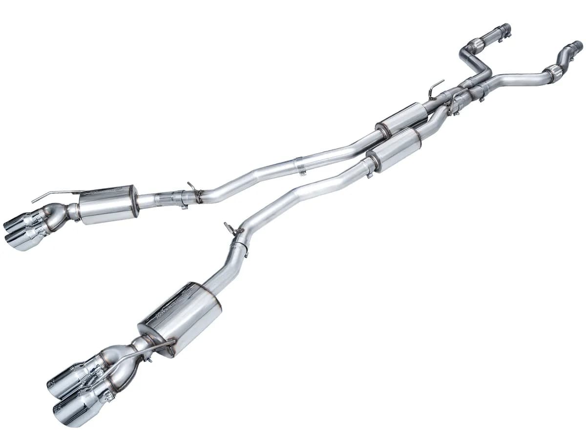 AWE Touring Edition Exhaust for Ford Explorer ST - 4.5” Chrome Silver Tips
