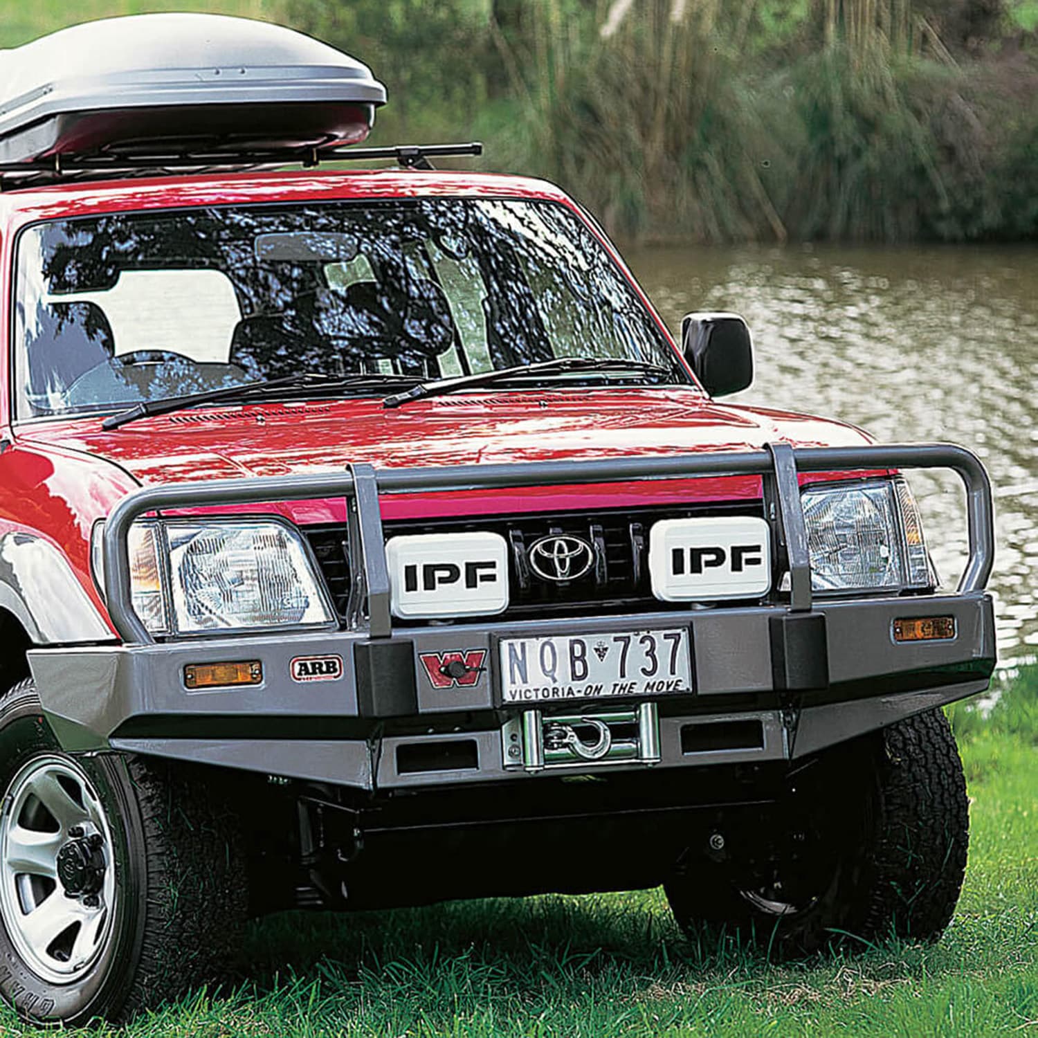 ARB Wb Prado 90 W/Flr Arb Winch Bar