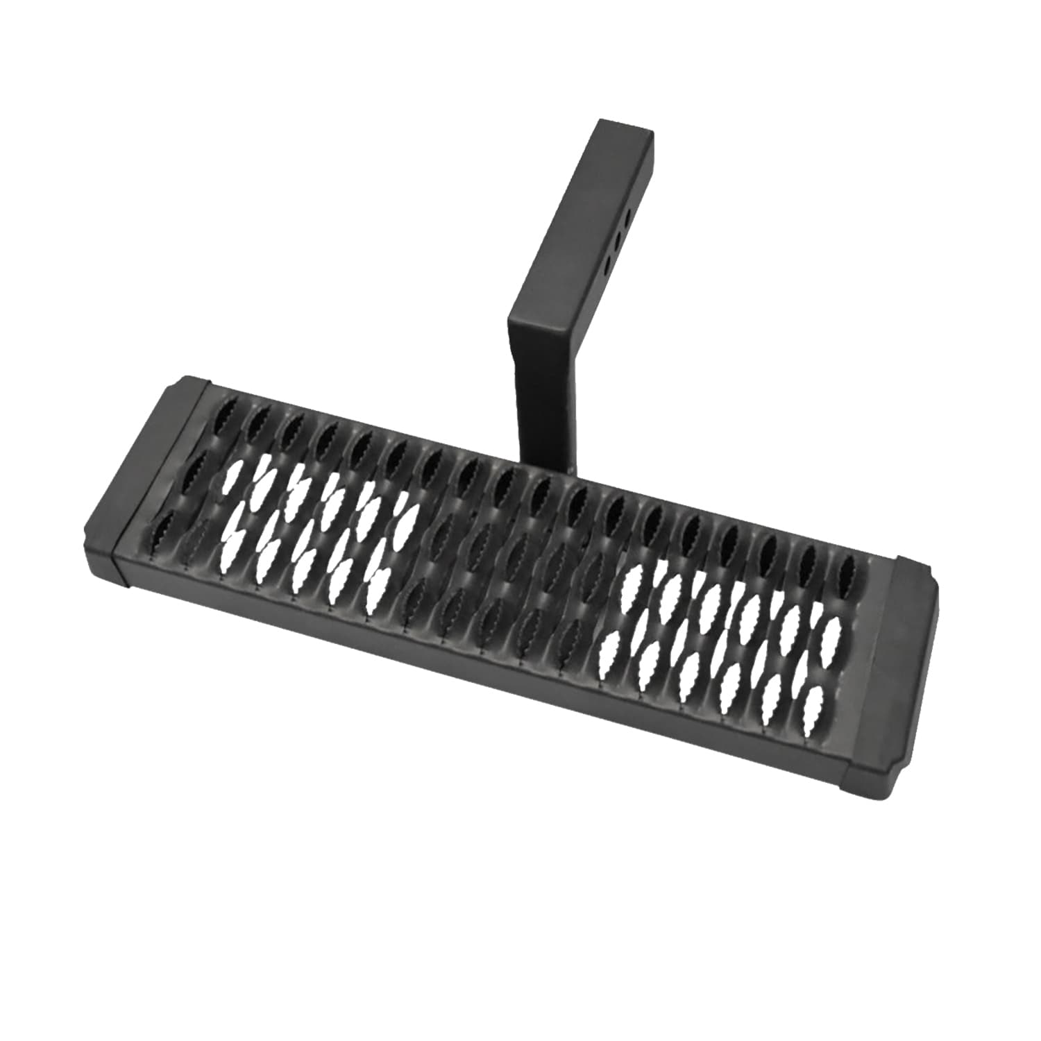 TrailFX TrailFX AHS002B Hitch Mount 2 In Receivers 6 In Drop Step Stationary Pwdr Ctd Titnium Black Alum
