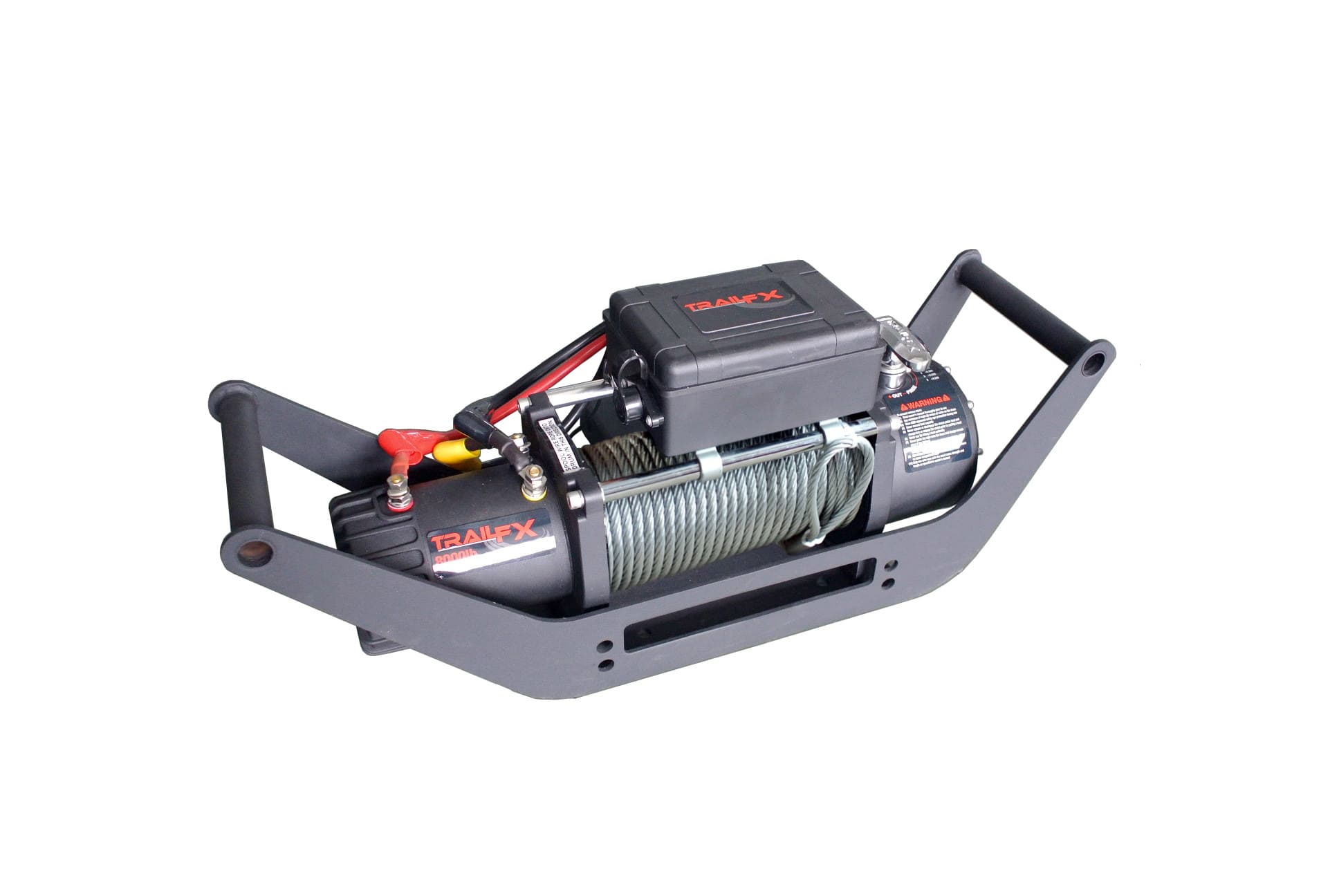 TrailFX TrailFX WA018 Winches updated To 12K Lbs 2 In Receiver Mount Text Pwdr Ctd W/Hitch Pin & Clip