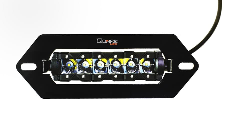 Quake LED Quake LED - QUM684 - 9 Inch Monolith Slim 30w Flush Mount (Winch Hole Light)