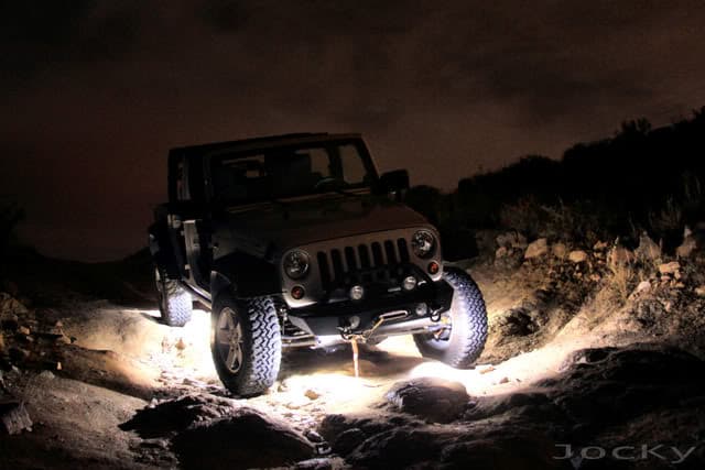Race Sport NEW - 8pc Ultra Bright White 10000 Lumen LED Rock Light Crawler Kit with Seven Fade and Strobe Patterns Race Sport Lighting