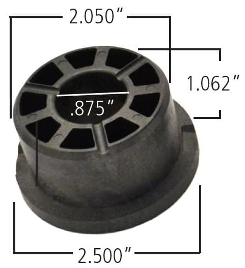 Ridetech Delrin Control Arm Bushing 2.5 Inch Large OD 2.05 Inch Small OD .875 Inch Id 1.312 Inch OAL Ridetech