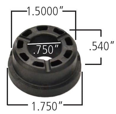 Ridetech Delrin Control Arm Bushing 1.750 Inch Large OD 1.500 Inch Small Od.750 Inch Id .990 Inch OAL Ridetech