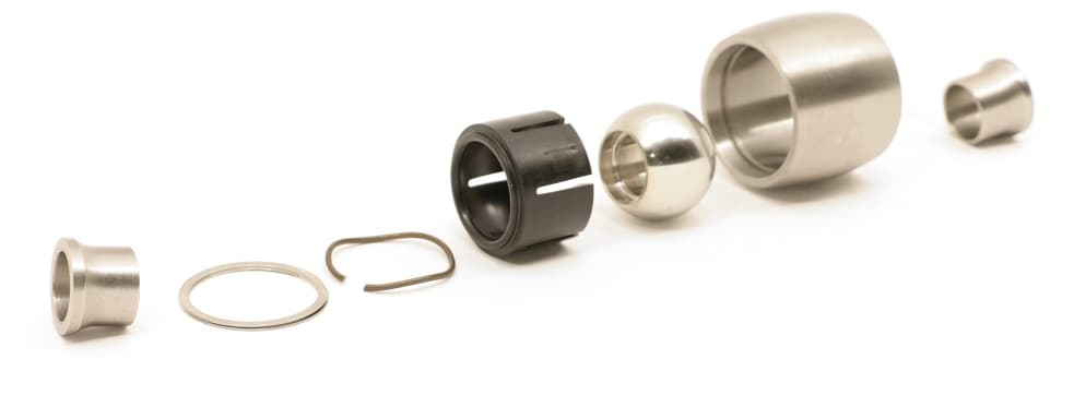 Ridetech Ridetech 90002900 Weld-on R-Joint XL. Includes spacers to create 9/16 I.D. and 2-5/8 width.