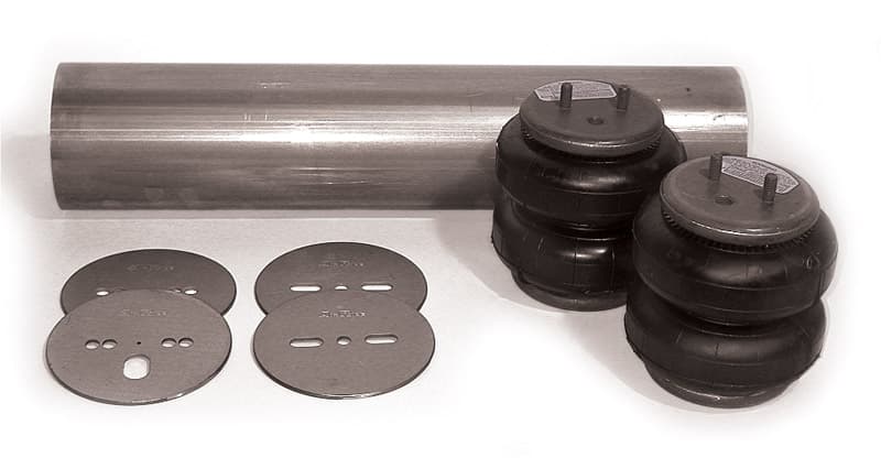 Ridetech Coolride Air Spring And Bracket Kit Universal Fitment 4000 Lb 6.5 Inch Diameter Double Convoluted Air Springs 4.5 Inch Diameter Tubing And Plates Ridetech