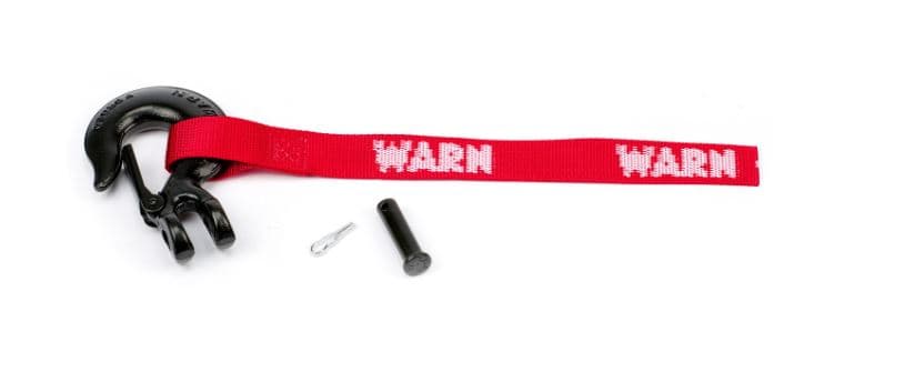 Warn HOOK - Replacement Hook For Axon 3500/ 4500/ 4500RC/ 5500 Winches; Black; With Strap