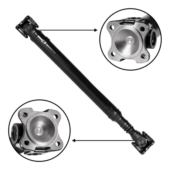 Yukon Gear and Axle New Front Driveshaft For Mercedes, 28.125 Inch Flange To Flange USA Standard