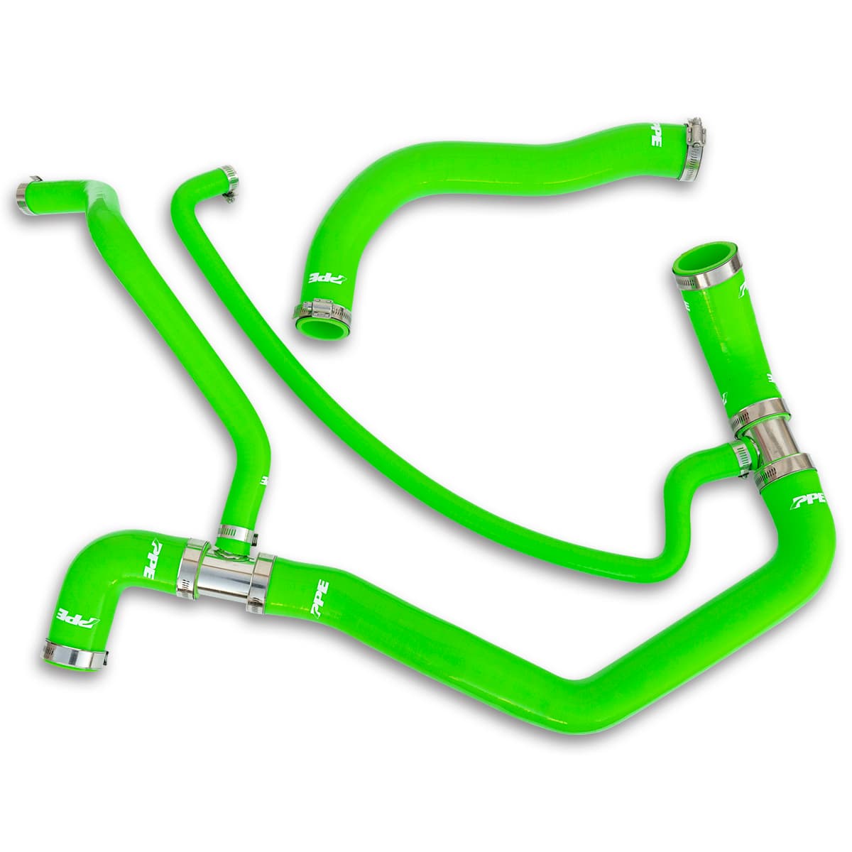 Pacific Performance Engineering Coolant Hose Kit 01-05 LB7 LLY Green PPE Diesel