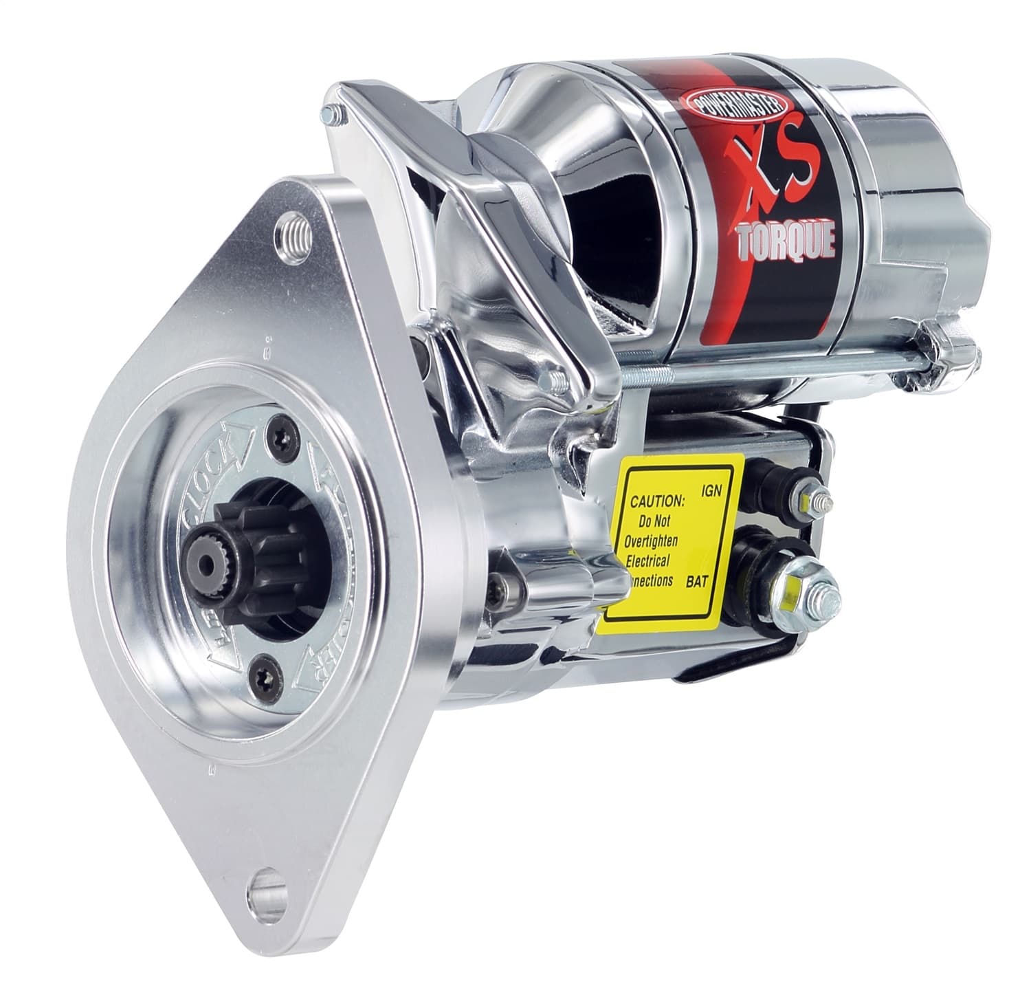 Power Master XS Torque Starter; Chrome; 200 ft./lb. Torque; 18:1 Compression Ratio; 4.4-1 Gear Reduction;